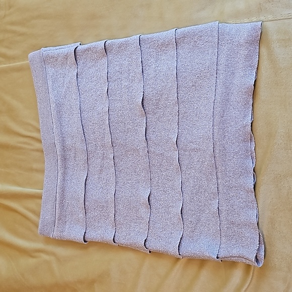 BCBGMAXARIA Gold Bandage Skirt Silk/Cotton/Polyester Sz S. No flaws. - Picture 5 of 7